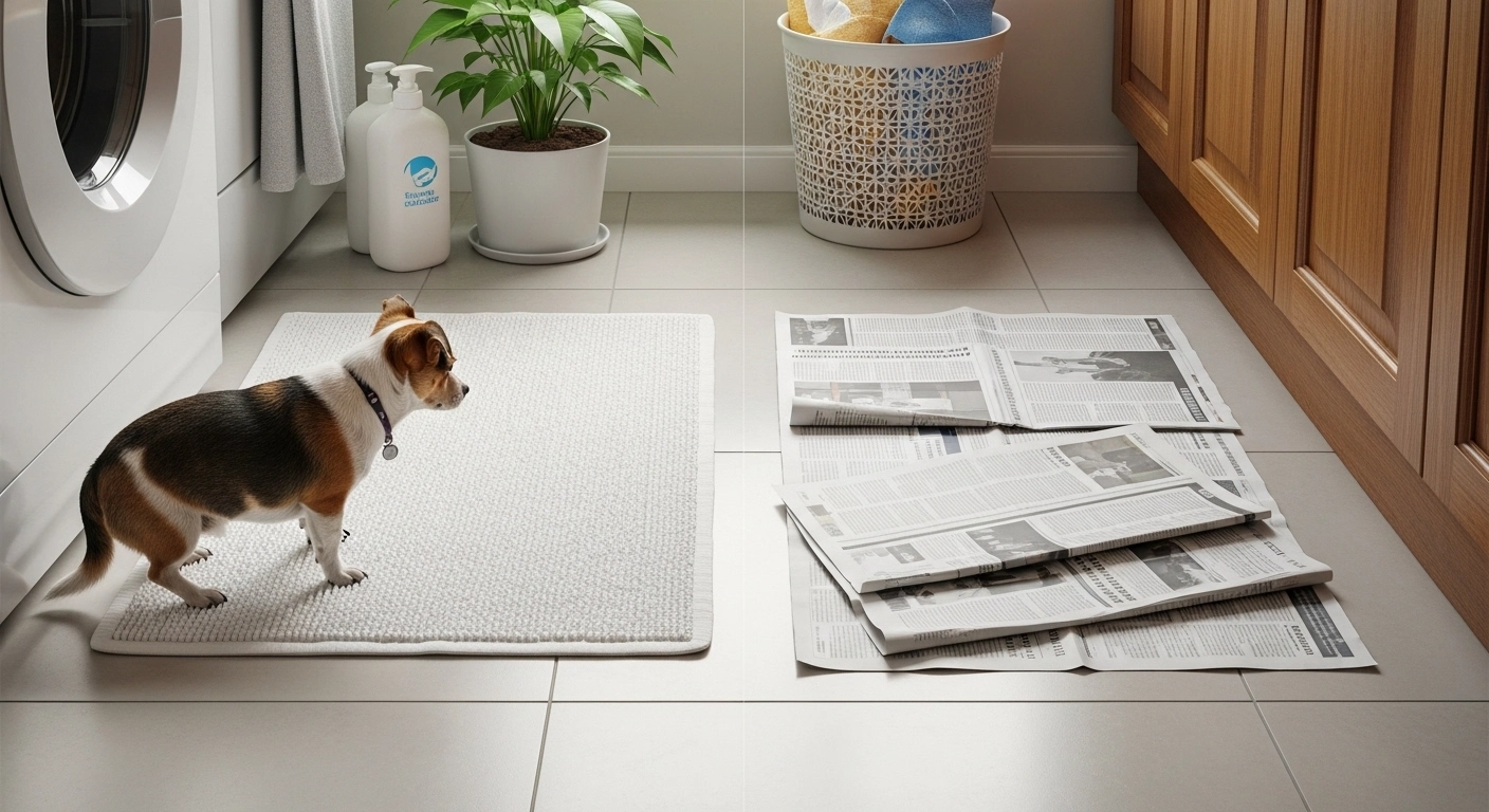 Tapete higiênico ou jornal: qual compensa mais na rotina