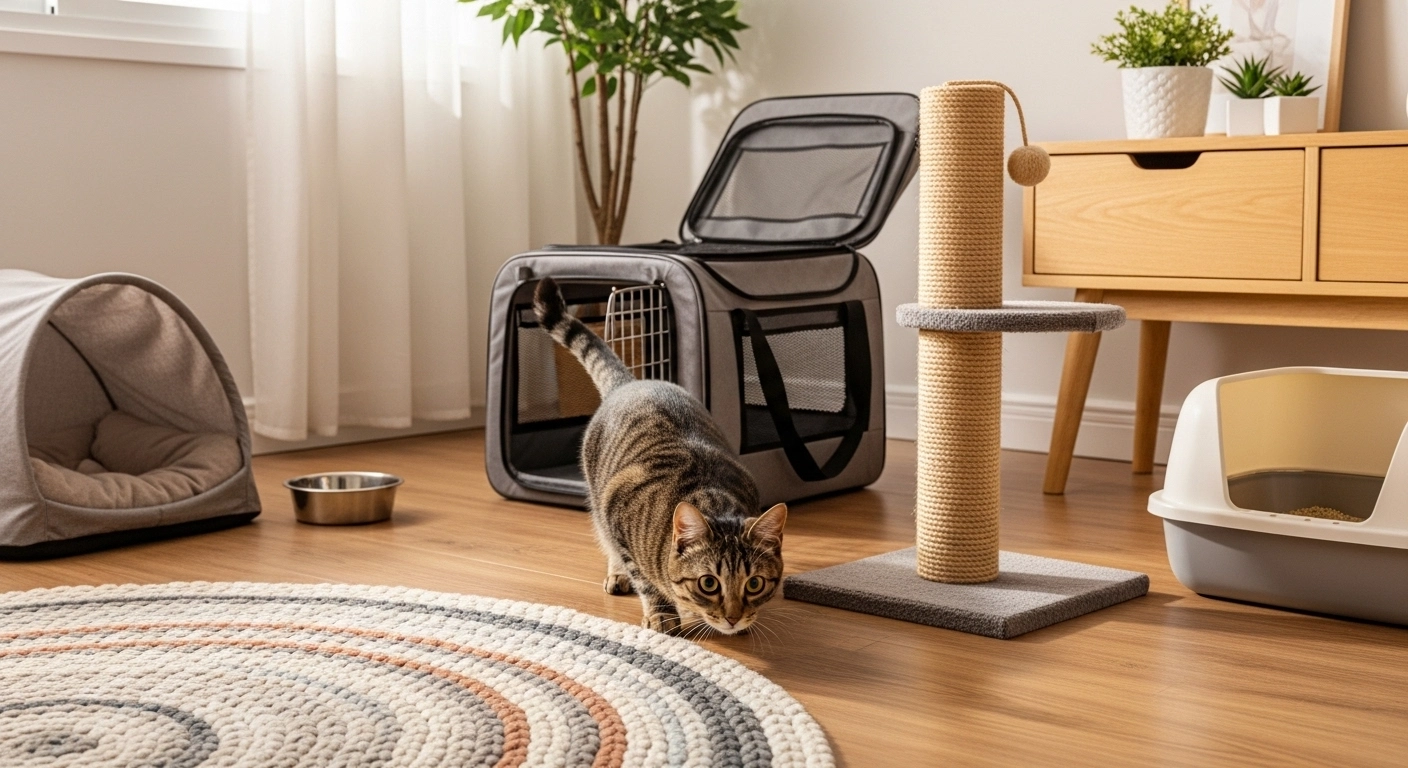 Como ajudar o gato a se adaptar a uma casa nova