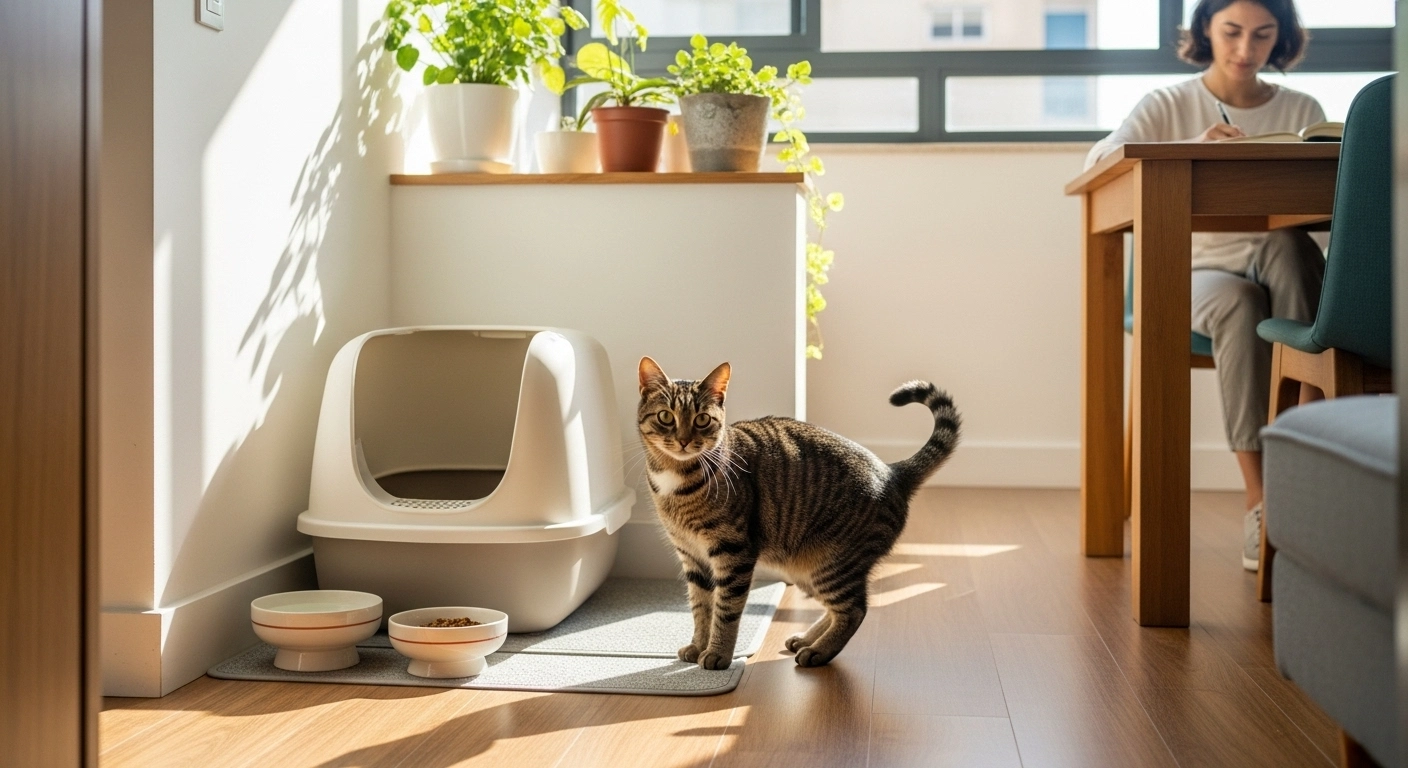 Checklist para observar fezes, urina e apetite do gato