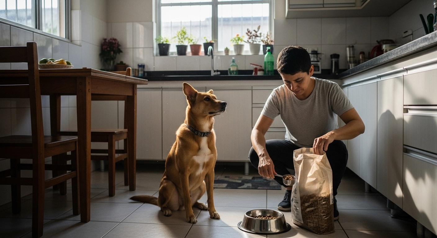 Quantas vezes por dia dar comida para cachorro