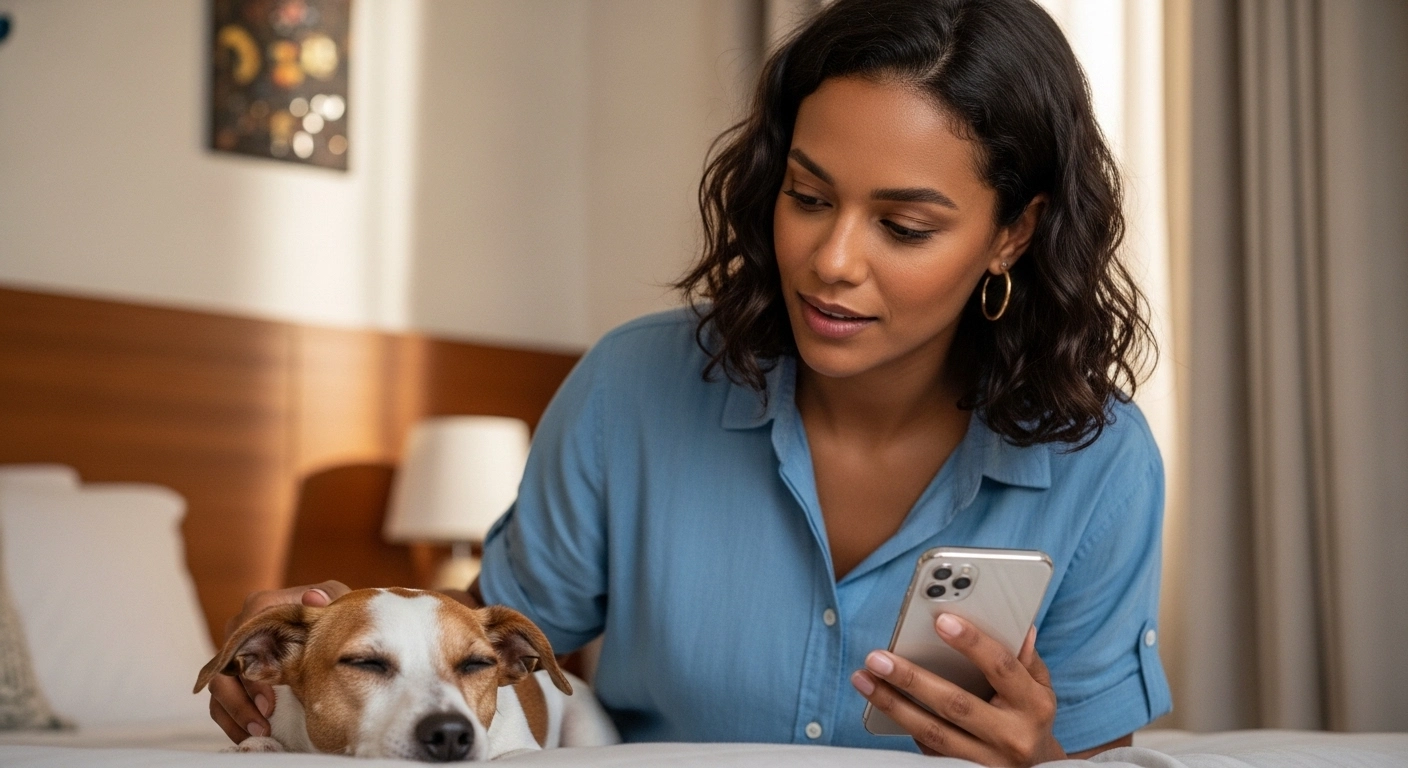Mensagem pronta para avisar a clínica sobre os sintomas do pet
