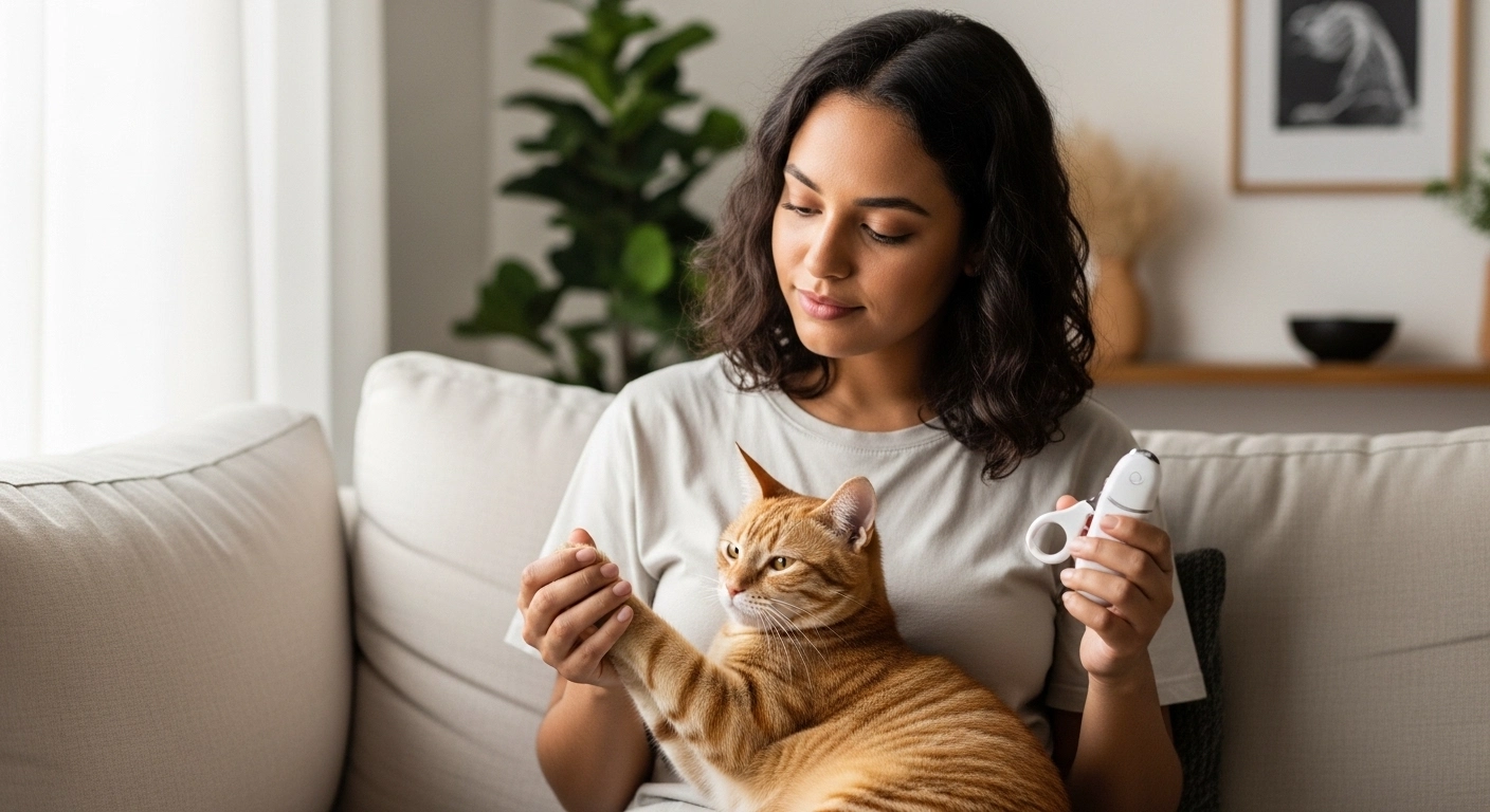 O que evitar ao cortar as unhas do gato em casa