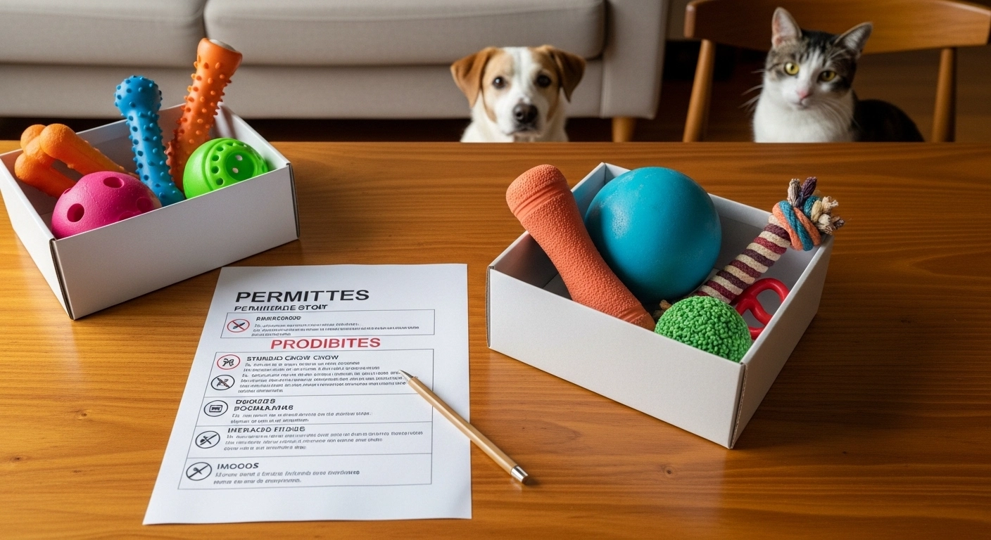 Mensagem pronta com orientações sobre brinquedos permitidos e proibidos