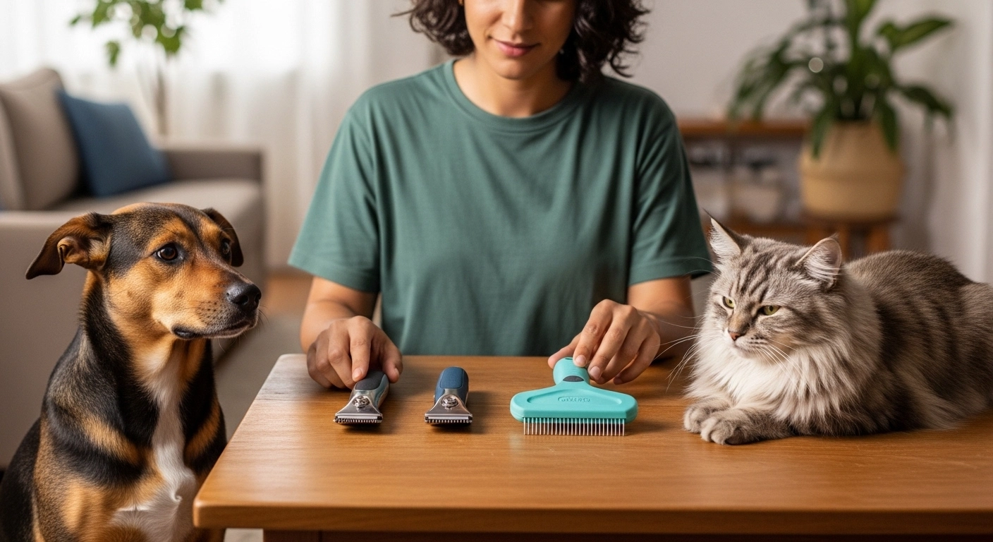 O que evitar ao escolher escova para pelo curto ou longo