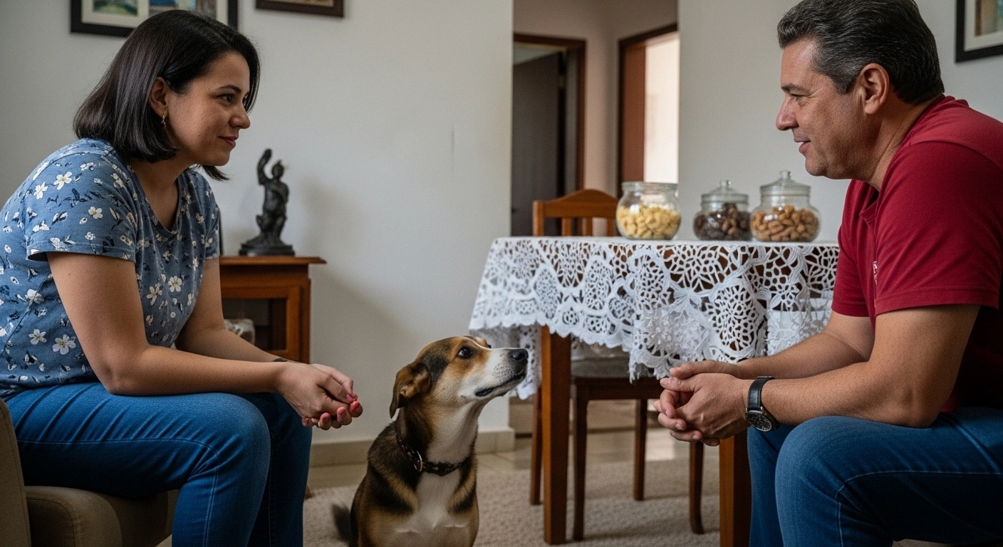 Texto para combinar com visitas que não devem alimentar o cachorro