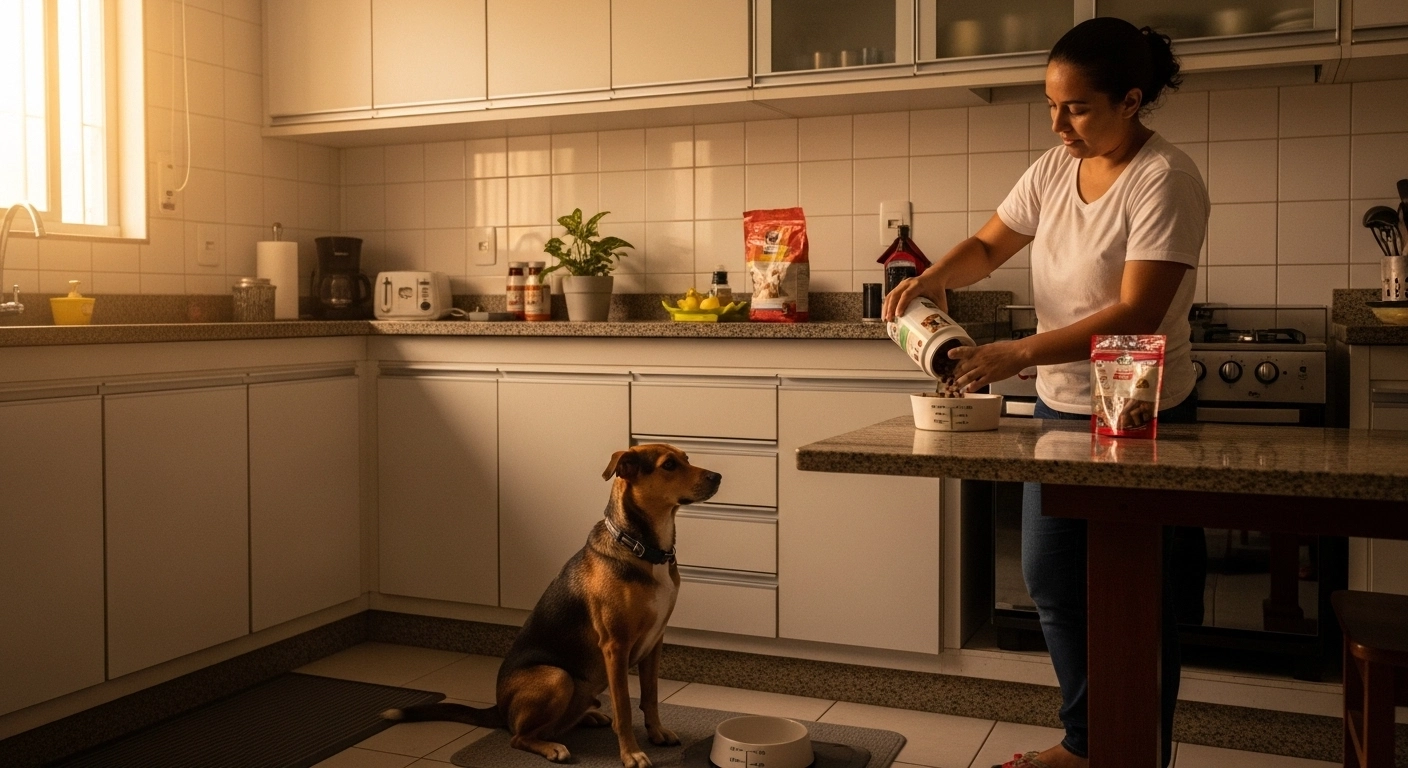 Quantas vezes por dia dar comida para cachorro
