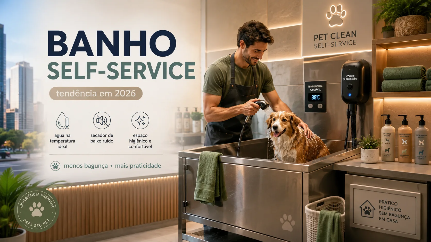 Banho self-service — a alternativa que cresceu muito em 2026