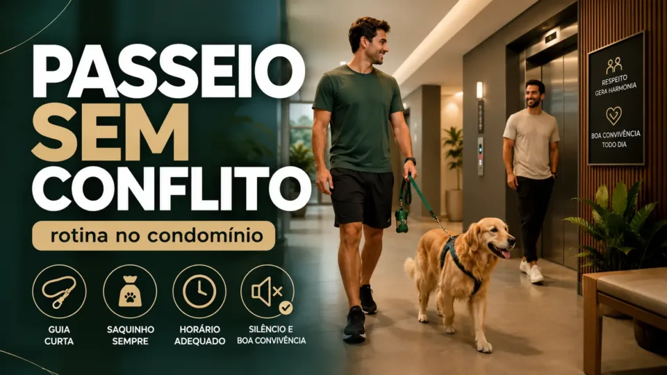 Como criar uma rotina de passeio para cachorro em condomínio sem conflito com vizinhos
