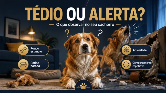 Como identificar se o seu cachorro está entediado ou se tem um problema comportamental real antes de ir ao veterinário