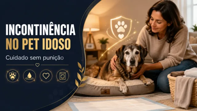 Como lidar com a incontinência urinária do pet idoso sem que ele se sinta envergonhado ou punido