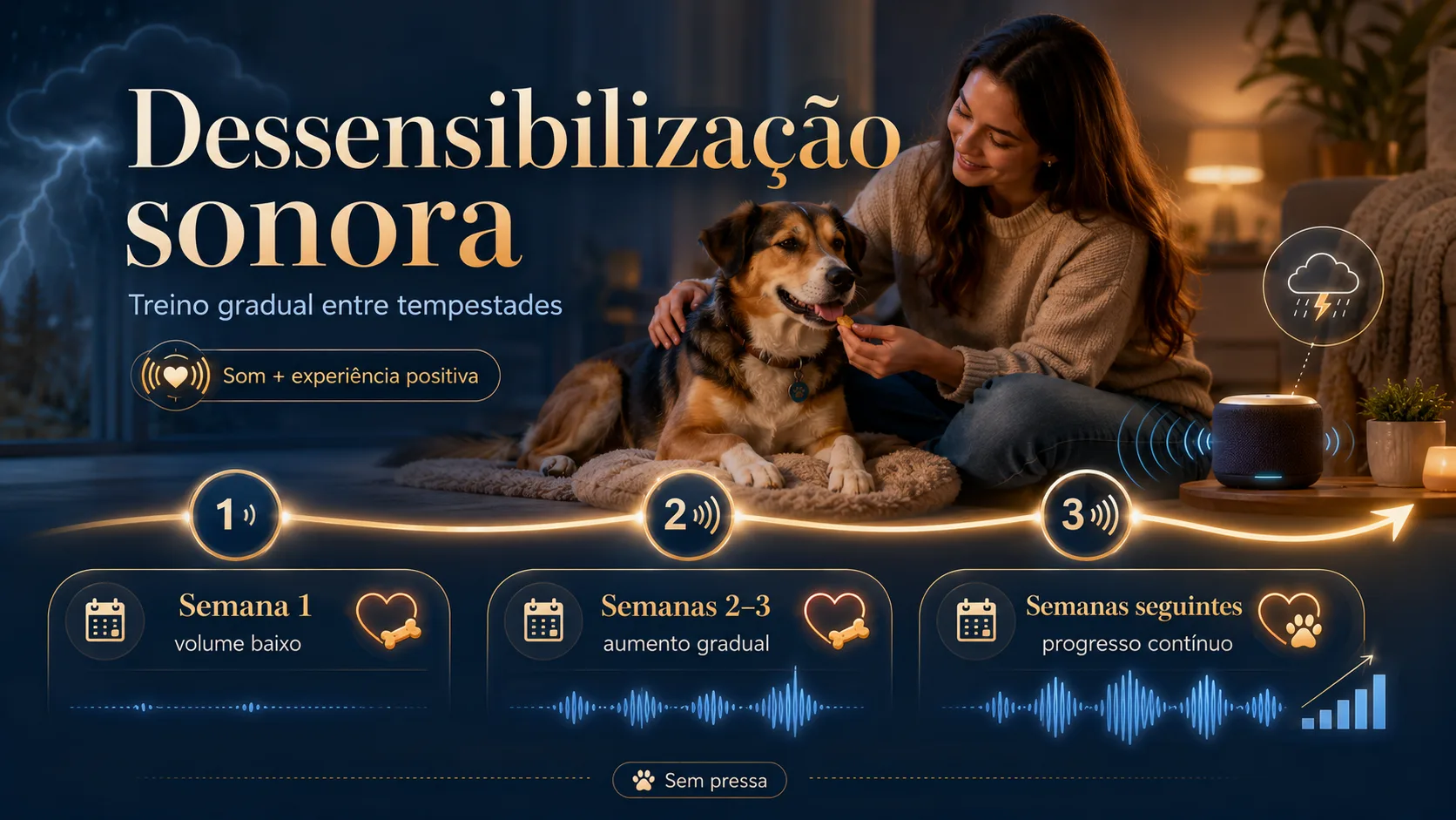 Como trabalhar o medo no longo prazo com dessensibilização sonora