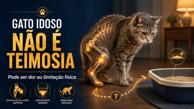 Gato idoso que para de usar a caixa de areia não está sendo teimoso — existe uma razão física para isso