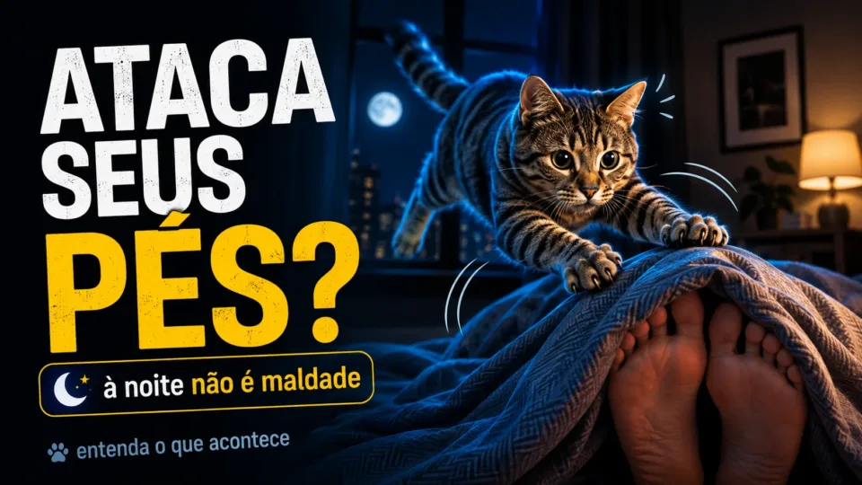 Gato que ataca os pés do dono à noite não está sendo malvado — entenda o que está acontecendo