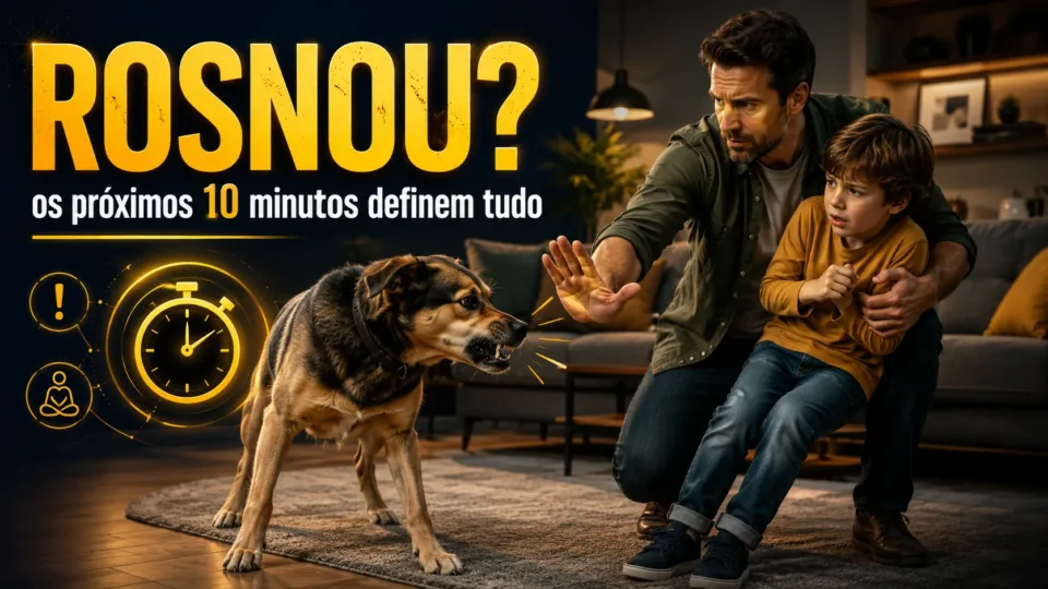 O cachorro rosnou para o seu filho e o que você faz nos próximos 10 minutos define tudo