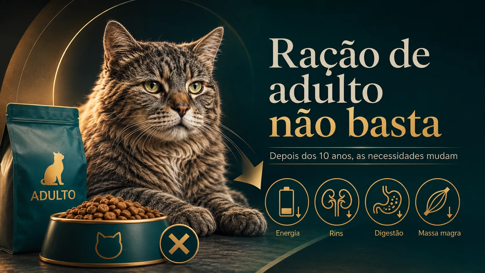 O problema silencioso: por que a ração de adulto já não basta