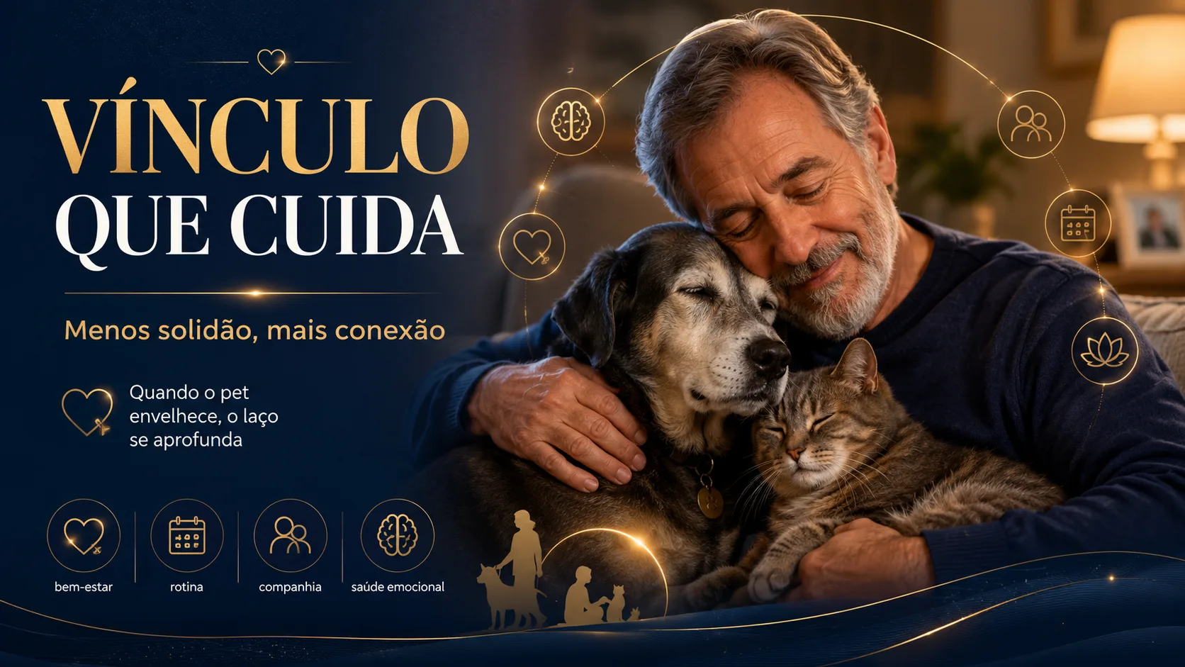 O que a ciência já sabe: pets protegem a saúde emocional do tutor
