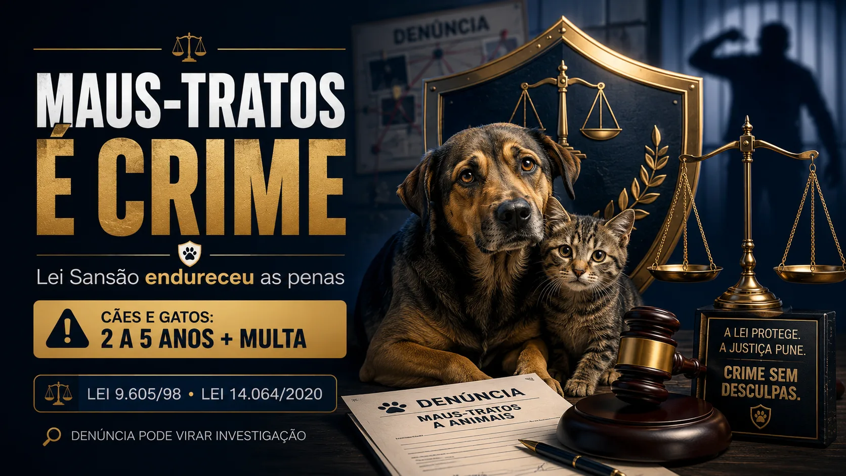 O que a lei brasileira considera maus-tratos a animais