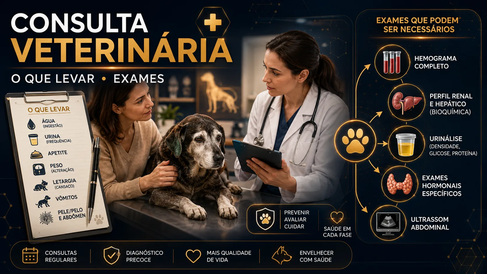 O que levar para a consulta e quais exames esperar