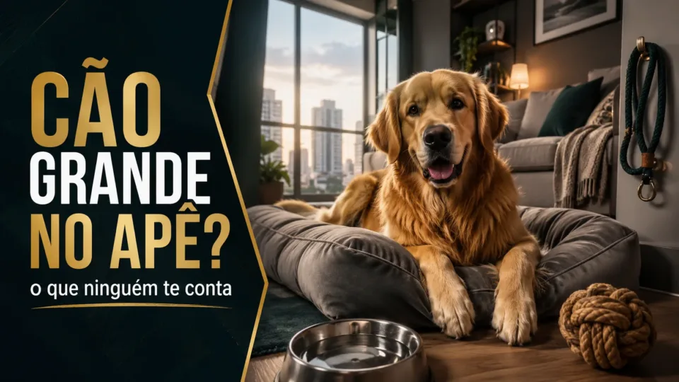 O que ninguém te conta antes de adotar um cão grande para viver em apartamento
