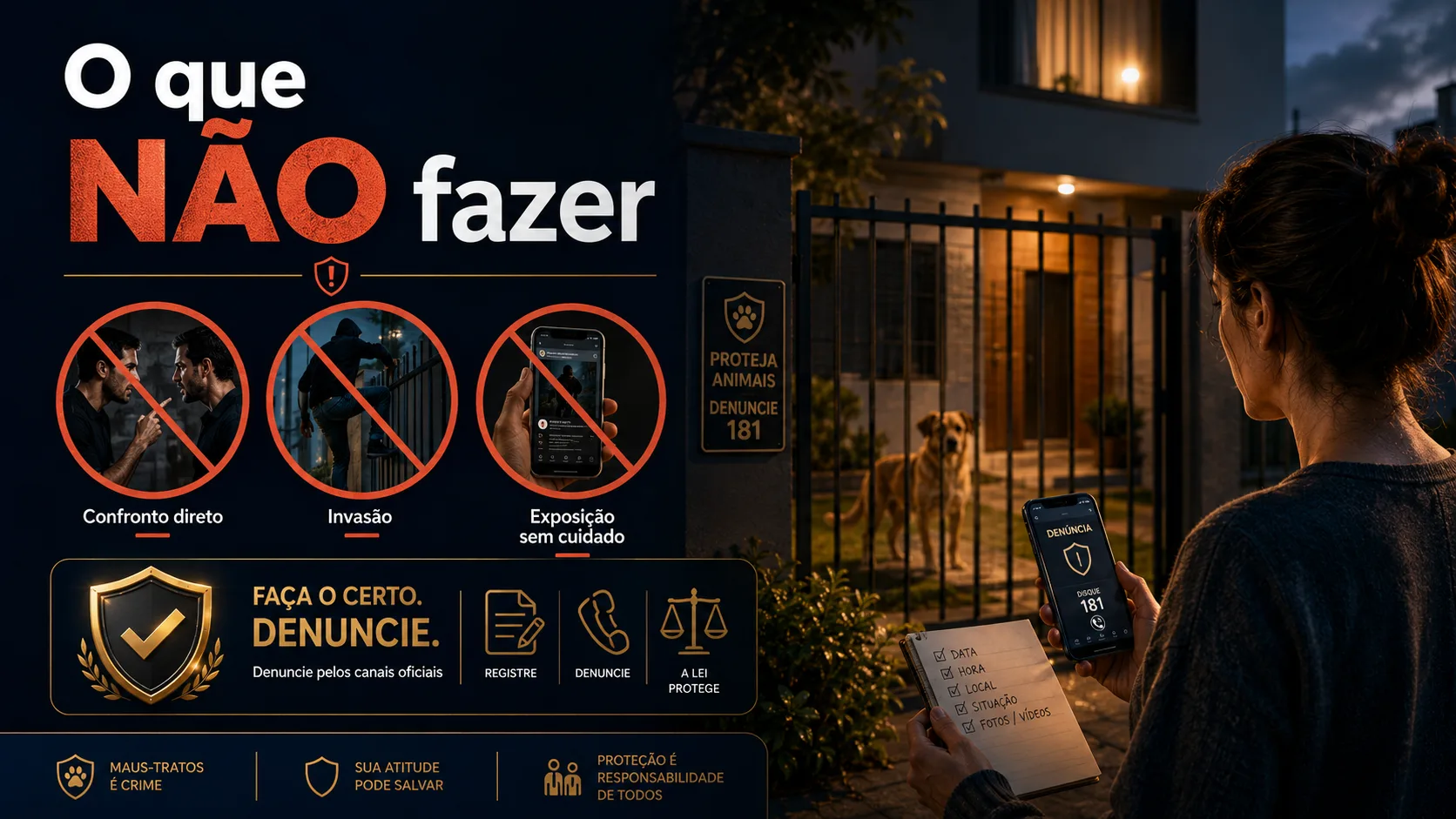 O que você não deve fazer nessa situação