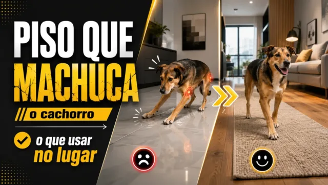 O tipo de piso que mais machuca as articulações do seu cachorro e o que colocar no lugar