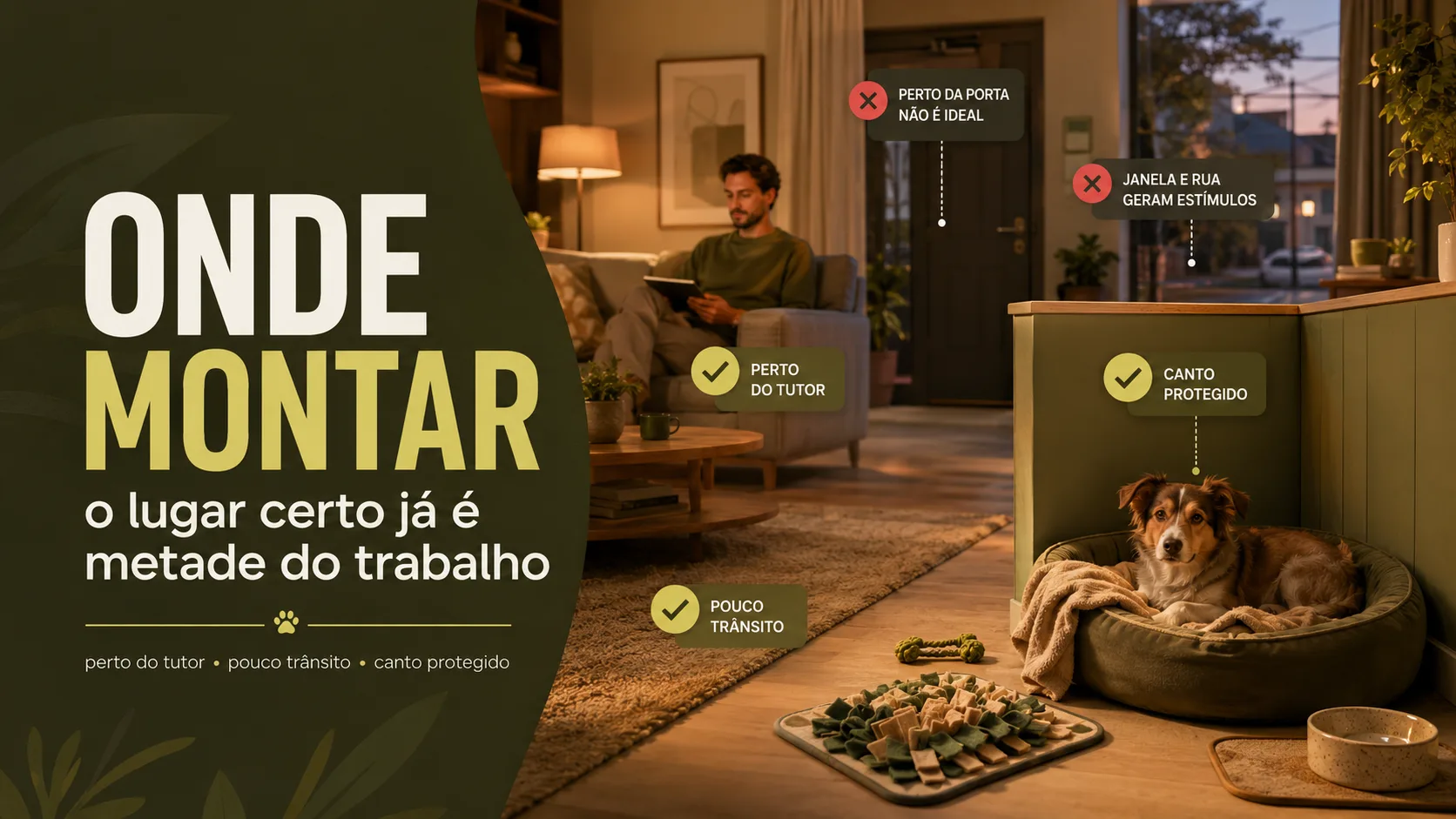 Onde montar — a escolha do lugar certo já é metade do trabalho