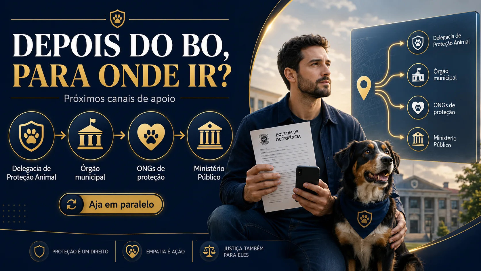 Para onde ir após registrar o BO