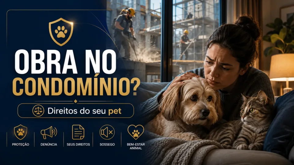 Pet em obra de condomínio — quais são seus direitos quando a reforma ameaça o bem-estar do seu animal
