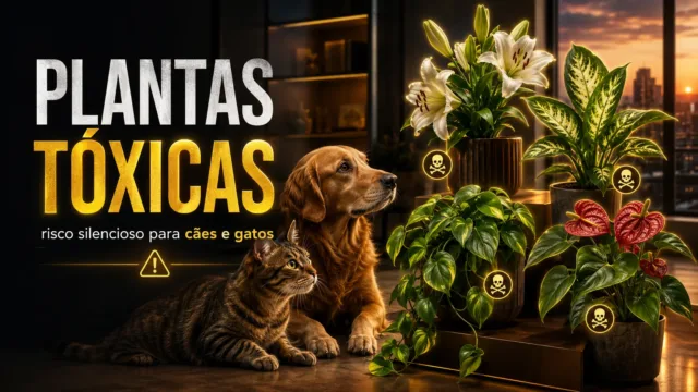 Plantas que você tem em casa e que podem matar seu gato ou cachorro silenciosamente
