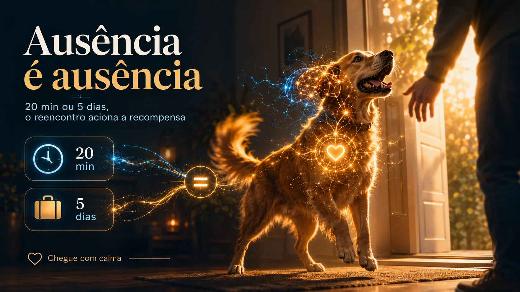 Por que a reação é tão intensa independente de quanto tempo você ficou fora