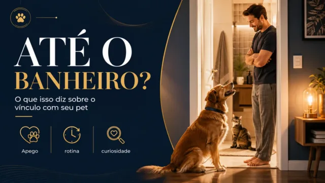 Por que o seu pet fica te seguindo até o banheiro e o que isso diz sobre o vínculo que vocês têm