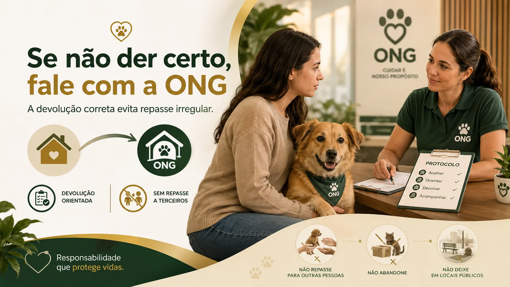 Posso devolver o animal se não der certo