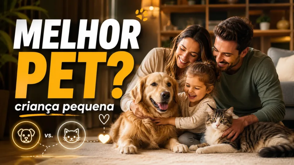 Qual o melhor pet para uma família com criança pequena sem que ninguém saia se arrependendo