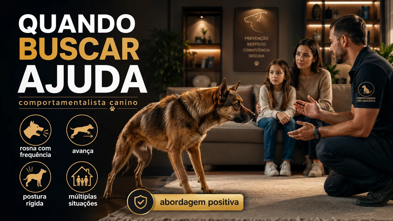 Quando é hora de chamar um comportamentalista canino