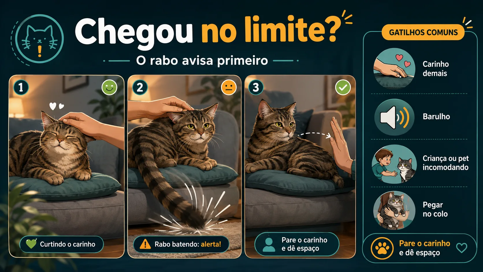 Quando o bater do rabo significa que chegou no limite