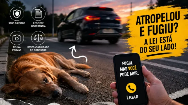 Seu pet foi atropelado e o motorista fugiu — o que a lei permite que você faça a partir desse momento