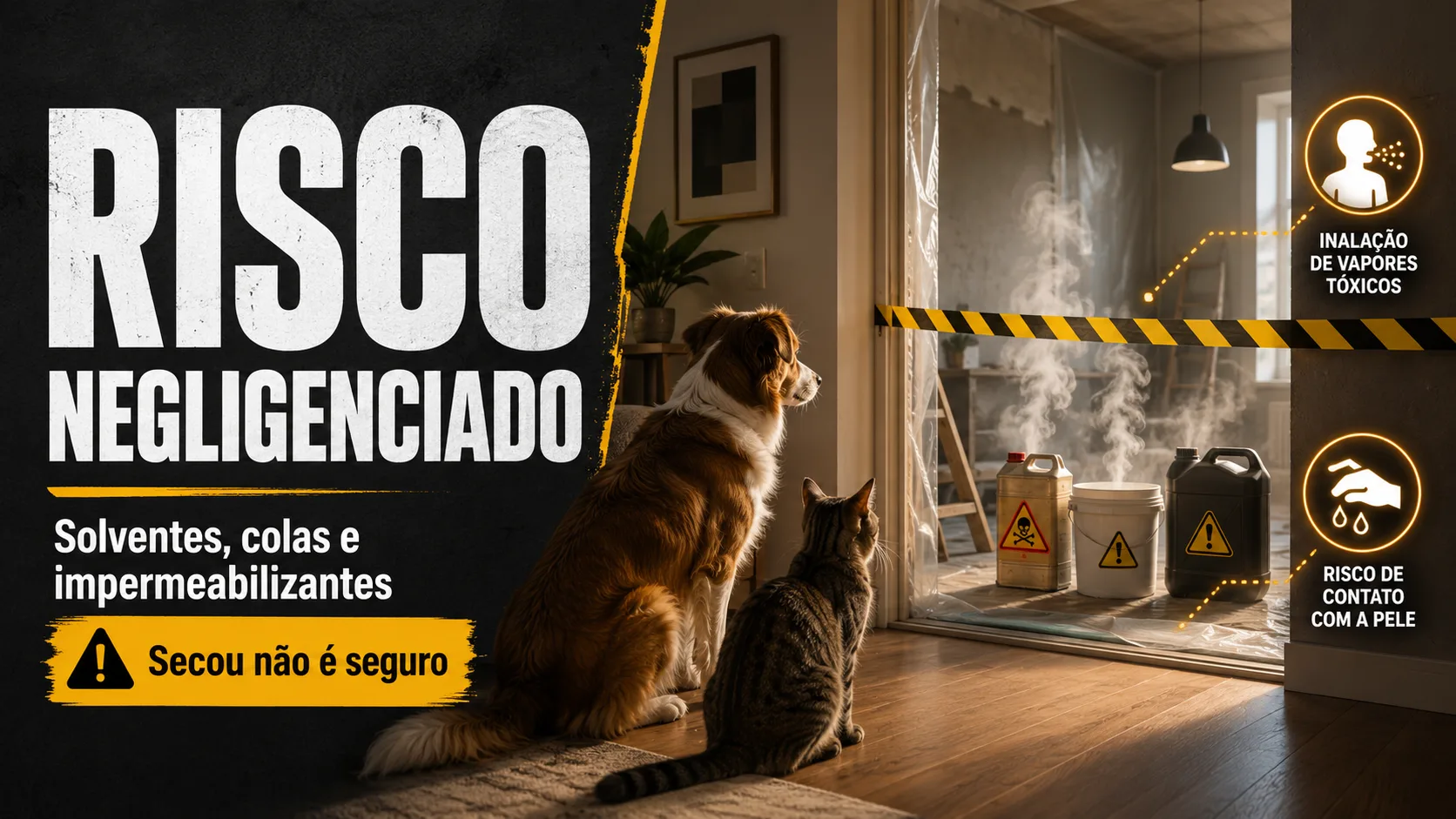 Solventes, colas e impermeabilizantes — o grupo mais negligenciado