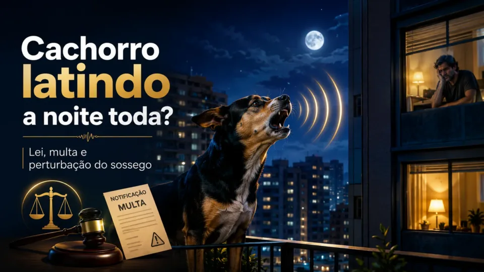 Você pode ser multado por deixar o seu cachorro latir a noite toda e aqui está o que diz a lei sobre perturbação do sossego